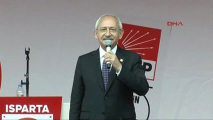 Isparta-2- CHP Genel Başkanı Kılıçdaroğlu Mitingde Konuştu