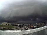 Storm Approaches Kai Tak As A340 Lands