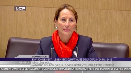 TRAVAUX ASSEMBLEE 14E LEGISLATURE : Audition de Ségolène Royal sur les enjeux climatiques de la COP21