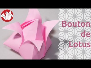 Origami - Bouton de lotus - Lotus Bud (HD) [Senbazuru]
