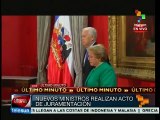 Juramenta Michelle Bachelet a nuevo gabinete de ministros