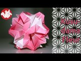 Origami - Kusudama fleur - Flower Kusudama [Senbazuru]
