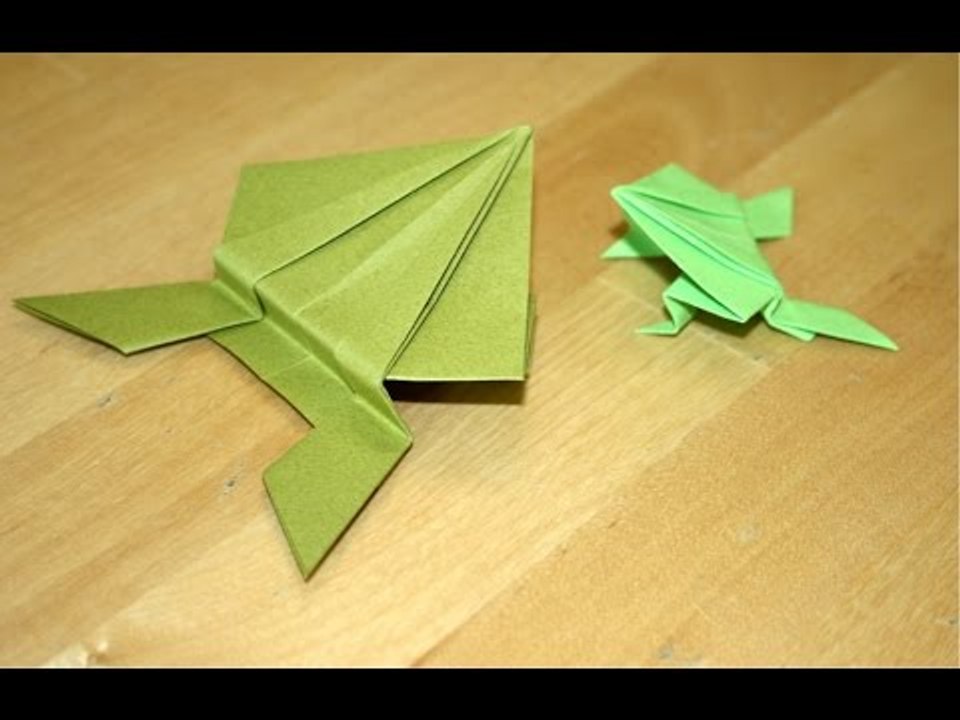 Origami - Grenouille sauteuse américaine - American Jumping Frog [Senbazuru]