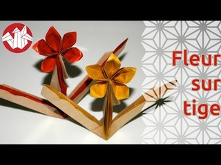 Origami - Fleur sur tige - Flower on stem [Senbazuru]