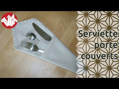 Origami - Serviette porte-couverts [Senbazuru]
