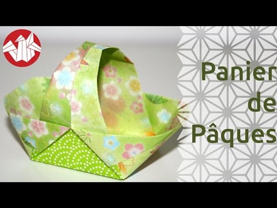 Origami - Panier de Paques - Easter Basket [Senbazuru]