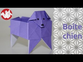 Origami - Boite chien - Dog box [Senbazuru]