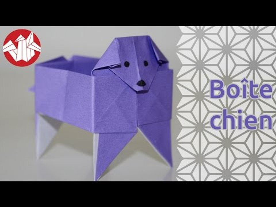 Origami - Boite chien - Dog box [Senbazuru]