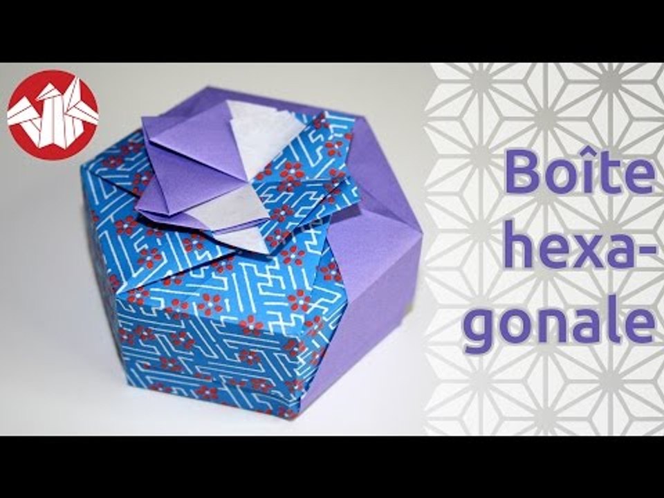Origami - Boîte hexagonale - Hexagonal box [Senbazuru]