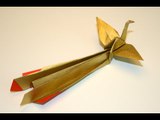 Origami - Houou: Phoenix traditionnel japonais - Traditional Japanese Phoenix [Senbazuru]