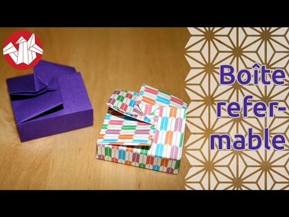 Origami - Boîte refermable - Resealable box [Senbazuru]