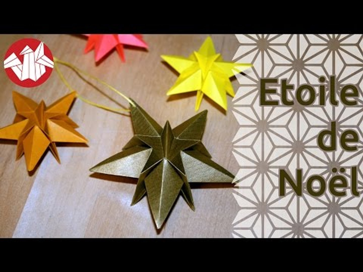 TUTO - Origami d'une étoile à quatre branches (éventuellement dédoublée) -  Vidéo Dailymotion