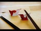 Origami - Canard repose-baguettes - Chopsticks Rest [Senbazuru]