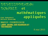 part 1 / 2  R. Courtoisie. Développement durable et maths appliquées