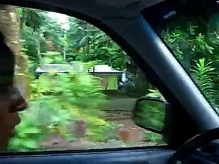 Driving to Kolonia, Pohnpei, Micronesia