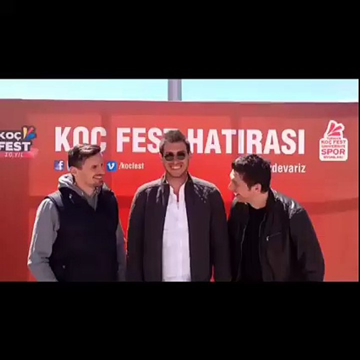 Beşiktaş Mogaz Erkek Hentbol takımından Ivan Nincevic, Ercan Aşıkoğlu ve takım menajeri Berk Karahan "Biz de varız!" #kocfest #bizdevarız