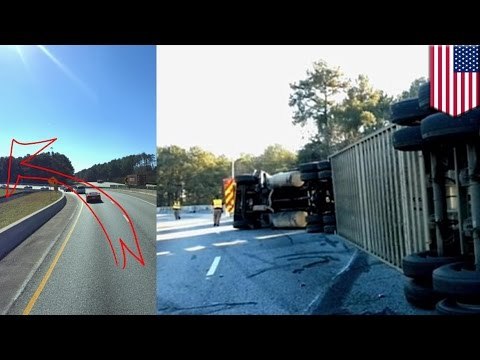 Big rig accidents: Stupid highway design, ramp causes trucks to overturn - TomoNews