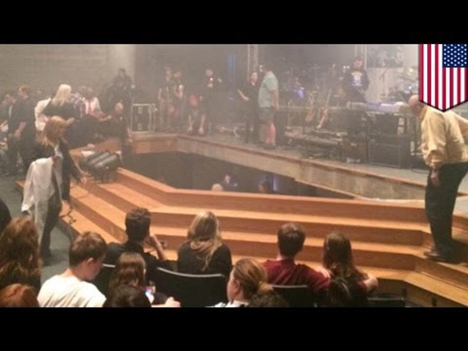 Stage collapse: High school musical ending goes awry leaving several students injured