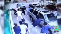 مجموعة طلاب يهاجمون رجلاً في محطة بنزين ممفيس