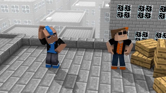 Minecraft Parkour Race Animation! Extreme Parkour Tricks!