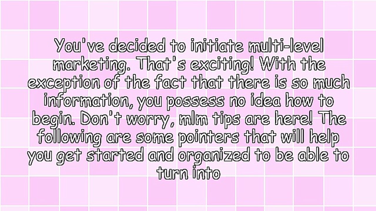 Need Multilevel Marketing Advice? Use These Tips!