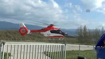 Vücudu Yanan Bebek, Ambulans Helikopterle Ankara'ya Gönderildi