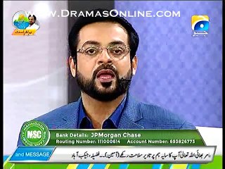 ▶ India Is Only Neighbour If He Intruppted His Eyes In Pakistan Then I Will Be His Biggest Enemy - Amir Liaquat - Video
