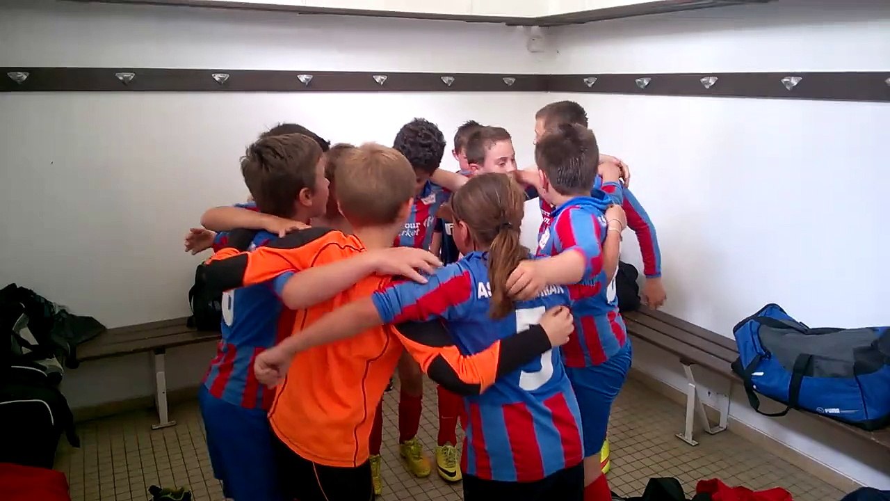 La joie des U10/U11 après la double victoire contre Langon et Labrede