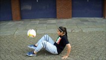 Amazing freestyle skills by 13 years old girl!