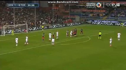 Omar El Kaddouri Fantastic Free Kick Goal Genoa 1-1 Torino | Serie A 2015