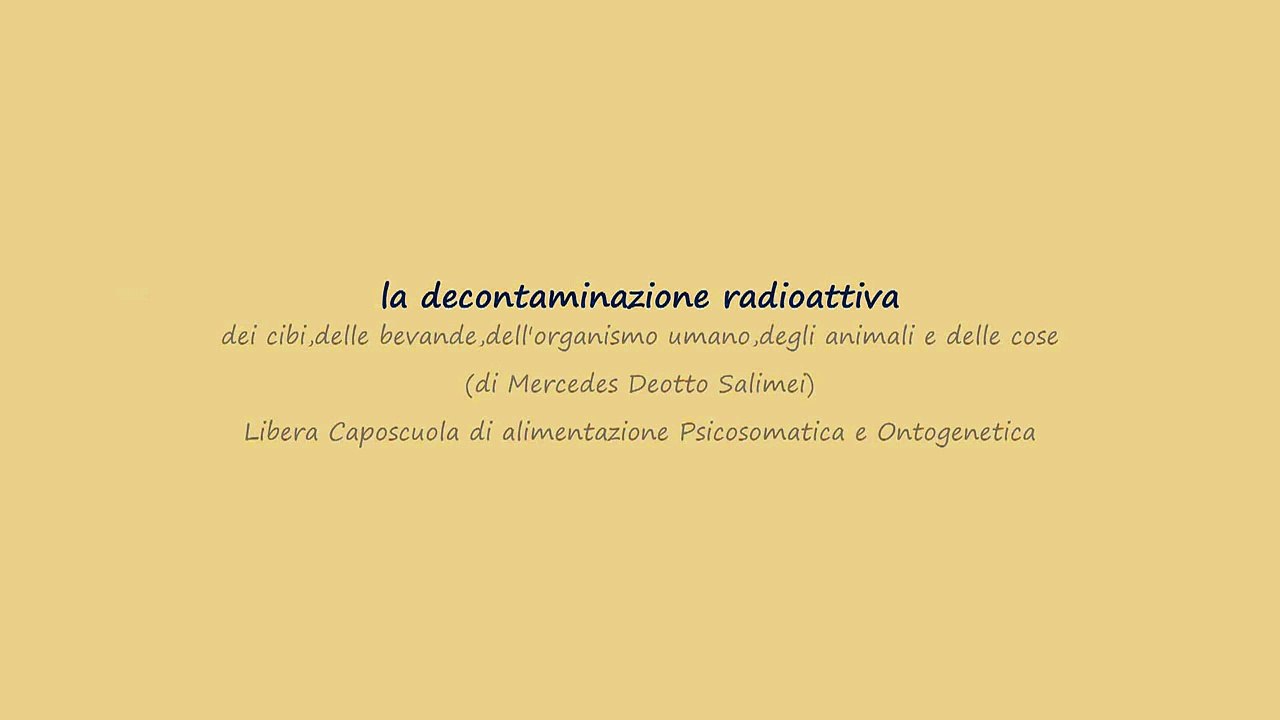La Decontaminazione Radioattiva