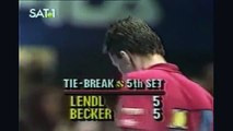 Becker vs. Lendl - incredible match-point