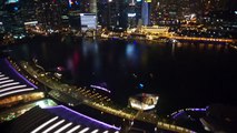 シンガポール マリーナ・ベイ・サンズからの夜景は最高でした！ Marina Bay Sands