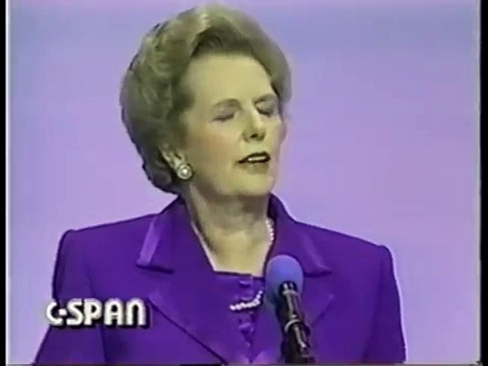 Margaret Thatcher does the Dead Parrot Sketch