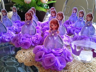 Centro de Mesa Para Festa Infantil Princesa Sofia
