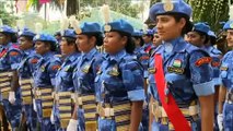 Outgoing SRSG Løj honors Indian and Chinese Peacekeepers at Medal Ceremonies