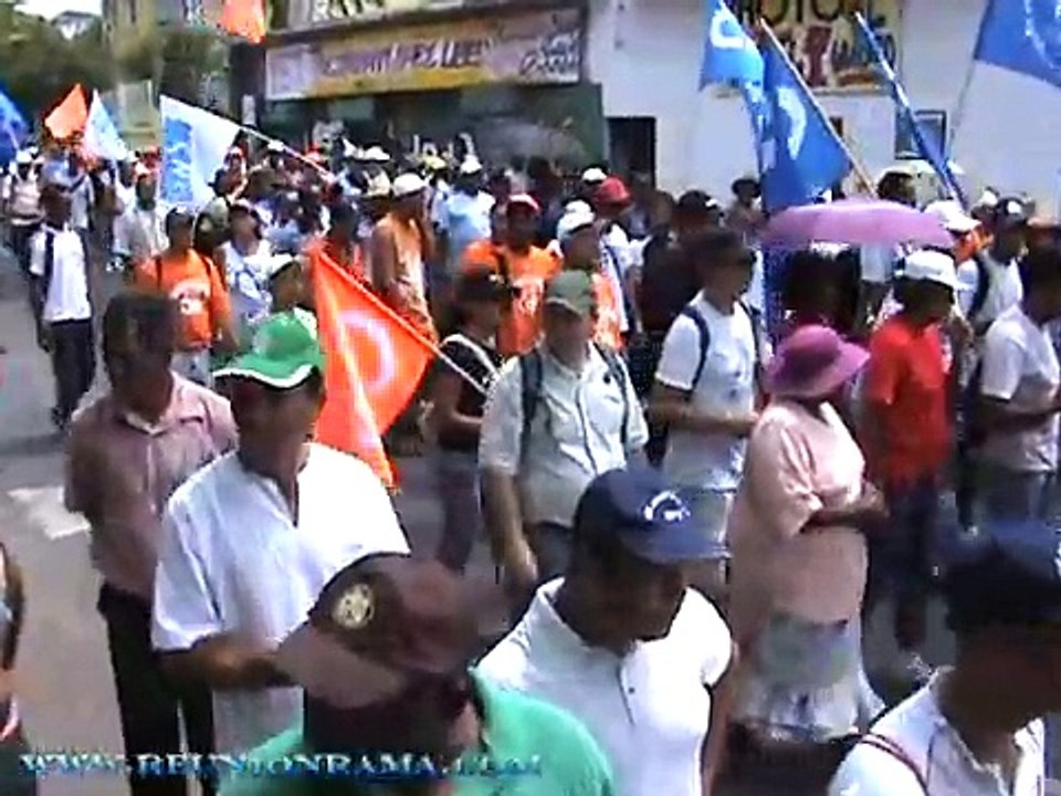 Manifestation Saint Pierre île de la Réunion 10 mars 2009