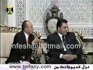لقاء  نادر بين محمد صبحى وصدام حسين اثناء الحصار