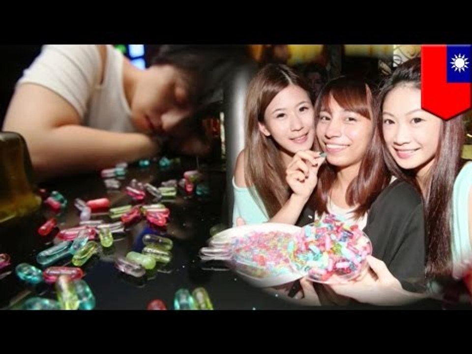 Alcohol pills make Japanese girls pass out drunk and horny