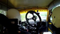 rally driver loses steering wheels