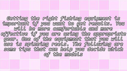 A Basic Guide To Selecting Spinning Reels