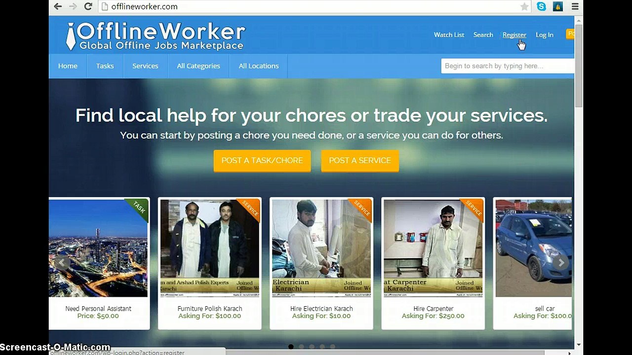 How to use offline worker HD