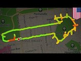 Nike  Dicks! Claire Wyckoff’s ‘Running Drawing’ blog uses GPS to draw weiners when she runs