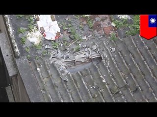 Miracle fall: man falls 12 floors through someone’s roof and survives