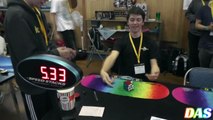 Rubik's Cube World Record Fail 5.33sec Feliks Zemdegs Slow Motion