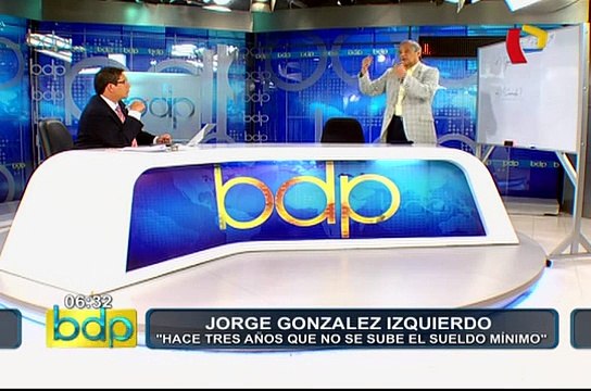 González Izquierdo: “El sueldo mínimo debería ser de 825 soles”