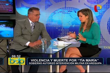 Pérez Rocha: “Hay mano blanda de las autoridades en conflicto por proyecto Tía María”