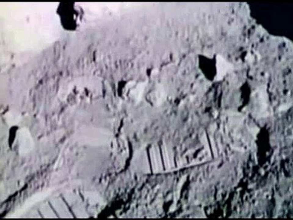 Moon Hoax Apollo 17 : Nevada Fake Moon Bay Wall is Seen in The Background