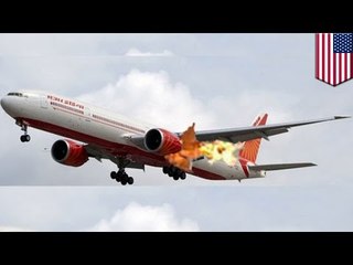 Bird strike? Pilot avoids plane accident by landing jet with one engine after other catches fire