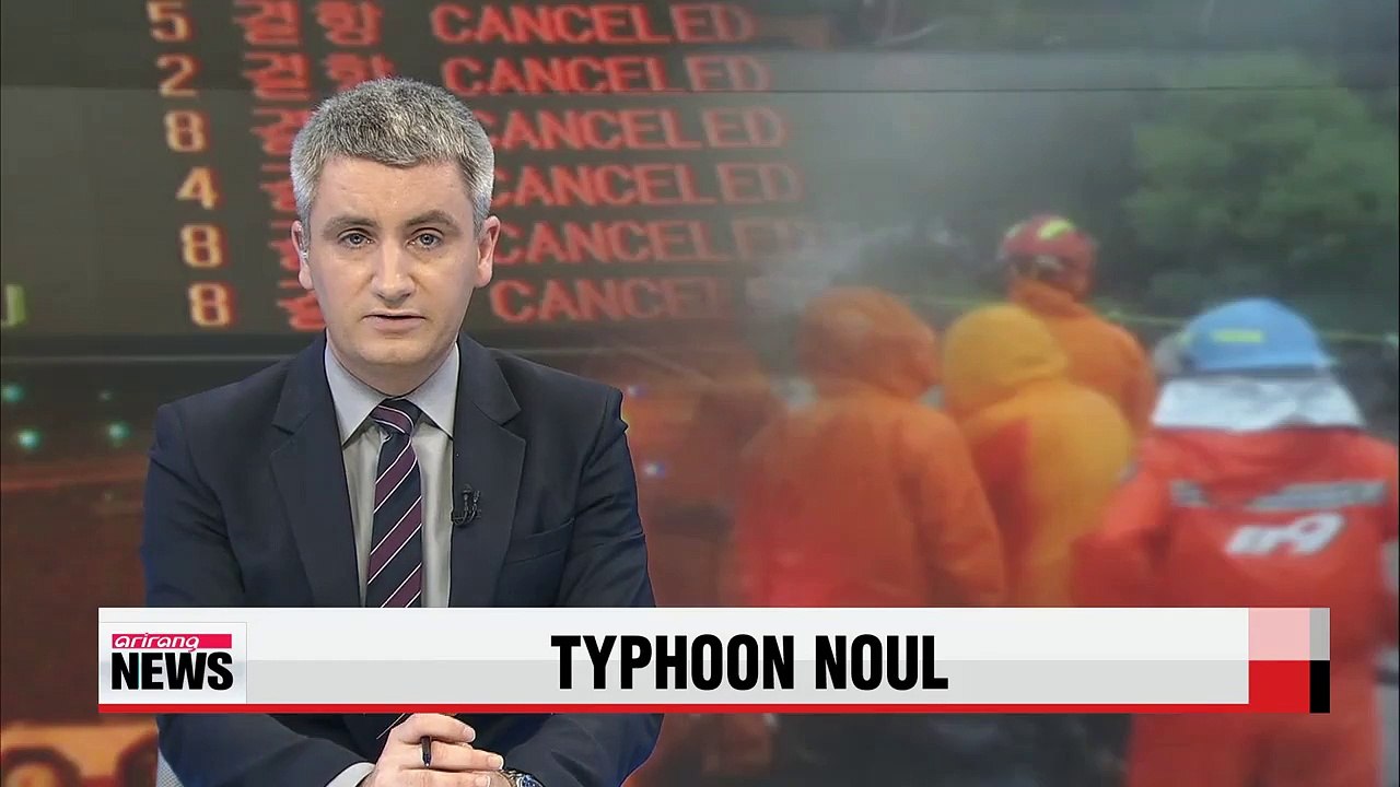 Typhoon Noul impacts Korea's southern regions overnight